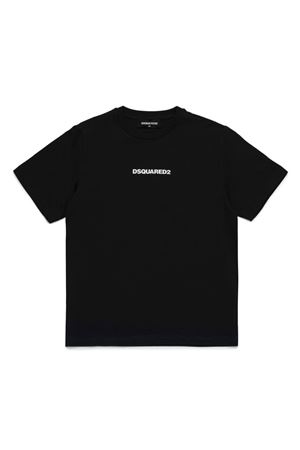 tshirt in cotone nero DSQUARED KIDS | DQ2823D004GDQ900
